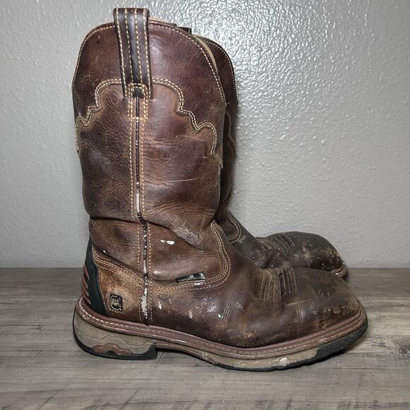 Dan Post Blayde Steel Toe Work Boot Saddletan Mens Size 9D Distressed Steel Toe main image 5